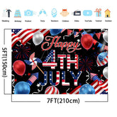Aperturee - (7 Day Delivery) Aperturee Usa Flag 4th July Cheers Independence Day Backdrop